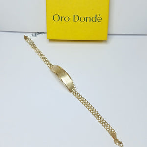 PULSERA ESCLAVA CHINO 14K 21 CM 9.8 GR (NUEVO)