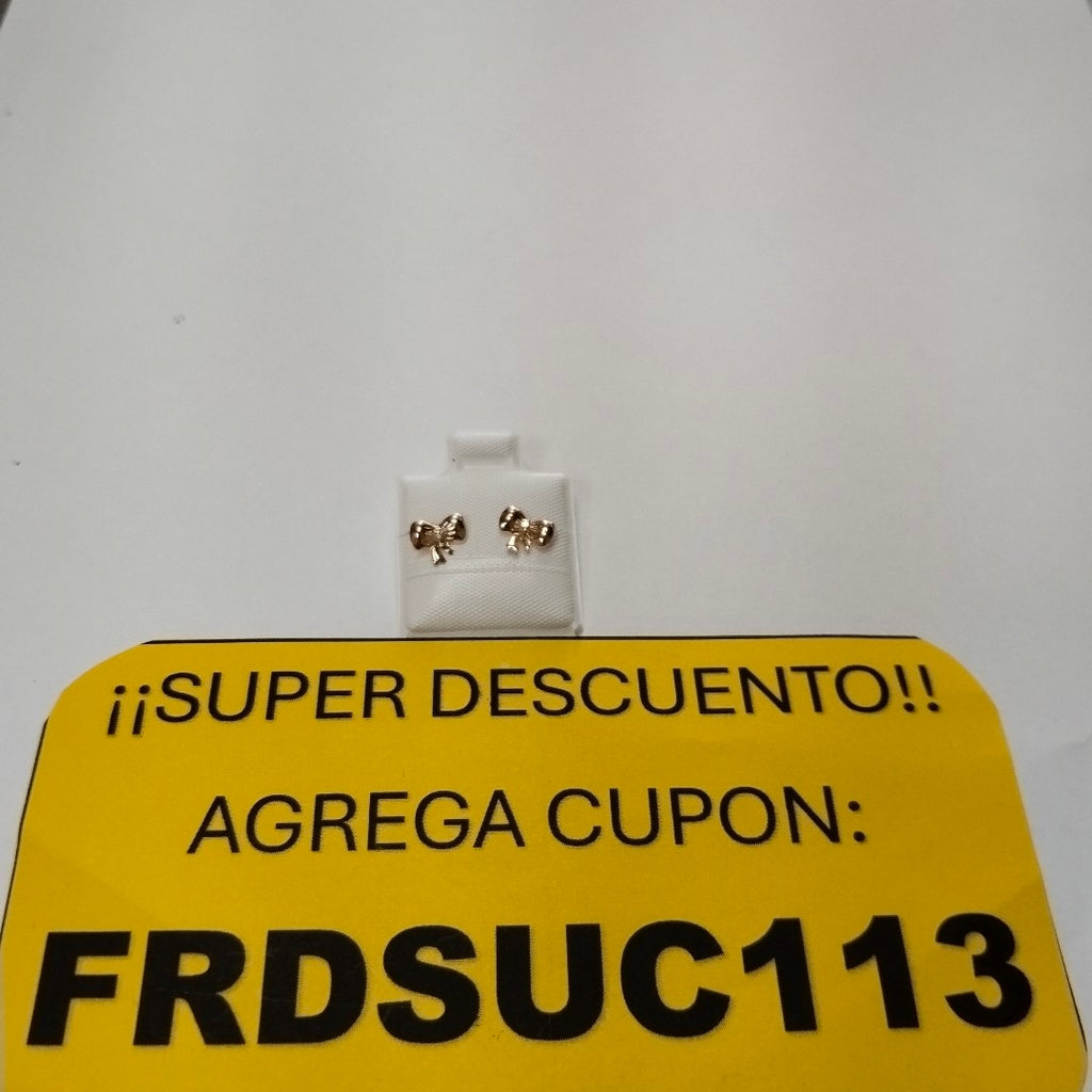 BROQUELES BROQUEL FIG MOÑO C CIRCONIA 14K 0.2441 GR (NUEVO)