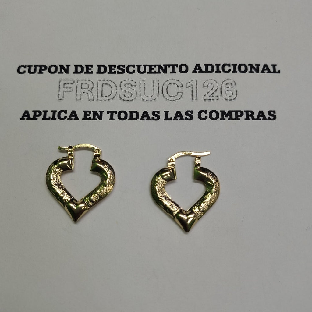 ARETES ARRACADAS 14K 1.7 GR (NUEVO)