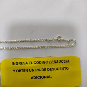 PULSERA TEJIDO BARBADA PLATA .925 18 CM 2 GR (NUEVO)