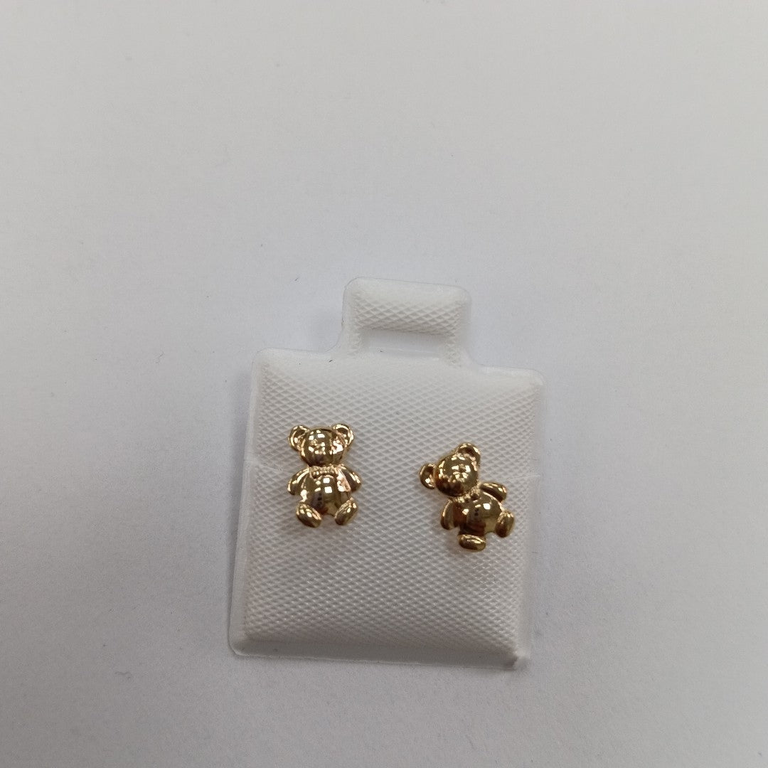 BROQUELES BROQUEL FIG OSO 14K 0.2592 GR (NUEVO)