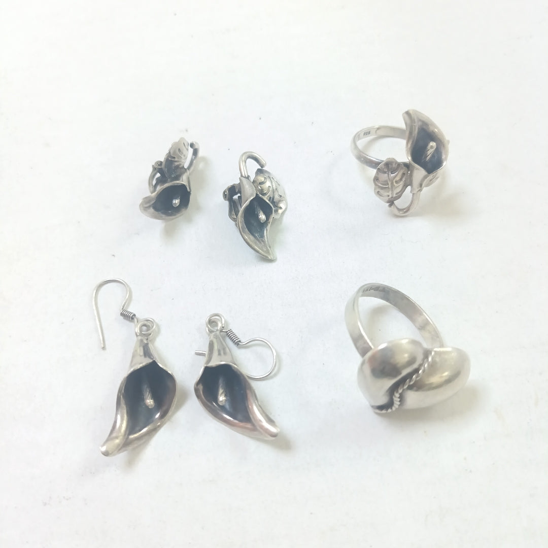 ANILLITO, ARETES PAR PLATA 28.9 GRMS (SEMINUEVO)