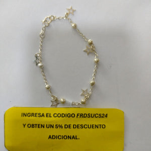 PULSERA TEJIDO ESPECIAL PLATA .925 18 CM 2.7 GR (NUEVO)
