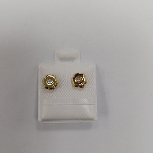 BROQUELES BROQUEL FIG FLOR C CIRCONIA 14K 0.2581 GR (NUEVO)