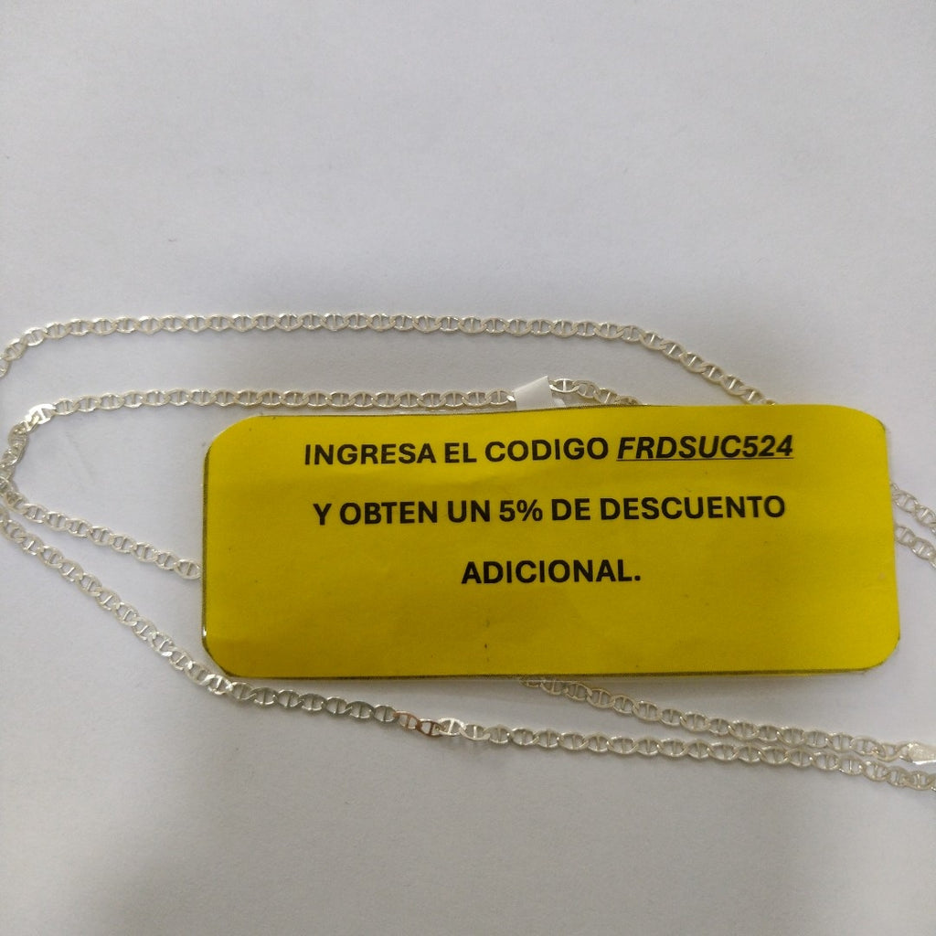 CADENA TEJIDO GUCHI PLATA .925 60 CM 3.7 GR (NUEVO)