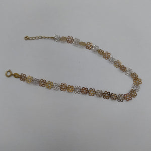 PULSERA ORO COMBINADO 14 K 1.7 GRMS (SEMINUEVO)