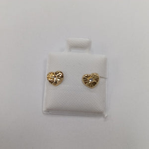 BROQUELES BROQUEL FIG CORAZON C CIRCONIA 14K 0.2603 GR (NUEVO)