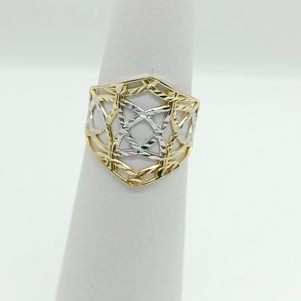 ANILLOS CON ESTRELLA CELTA 14K TALLA 6.5 2.2 GR (NUEVO)