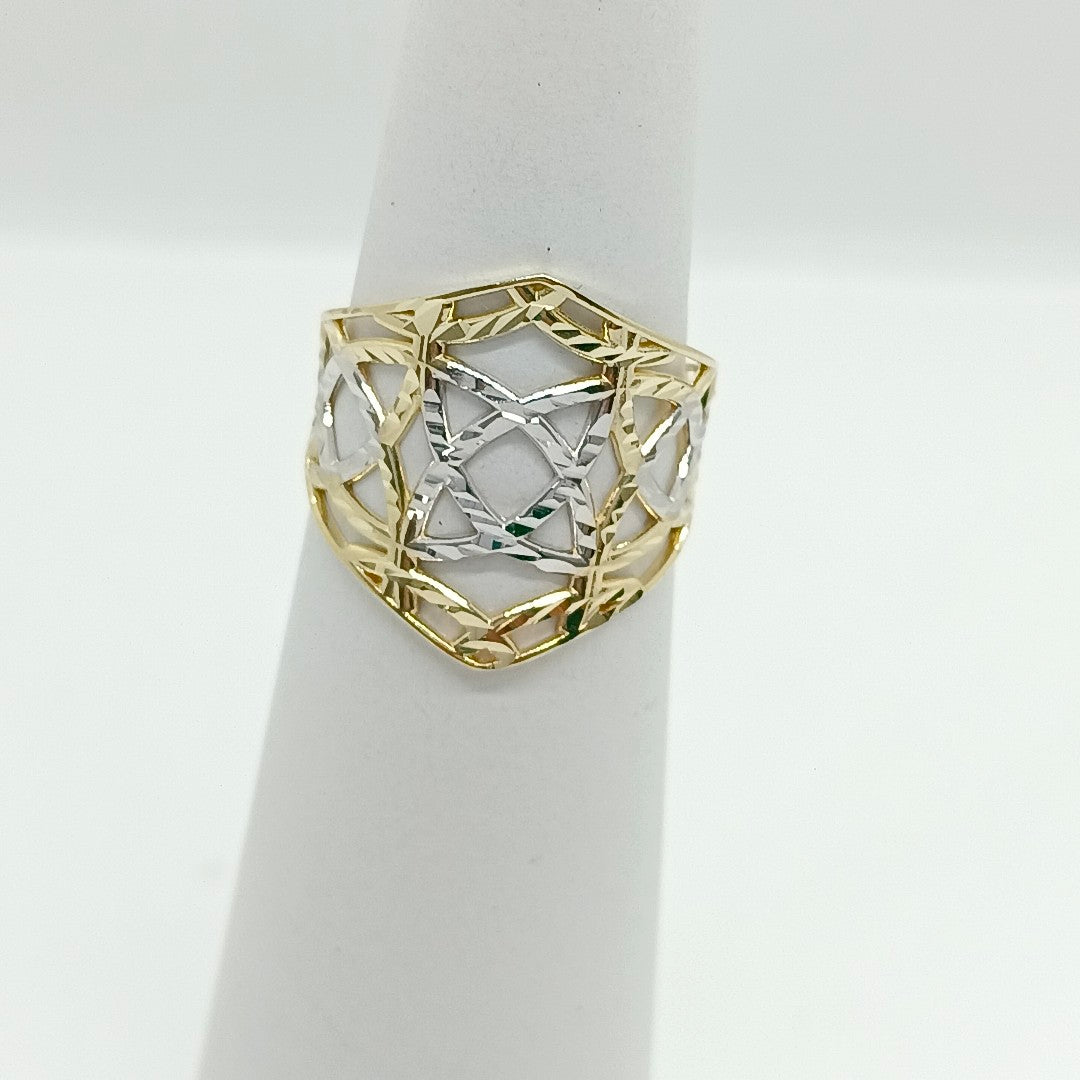 ANILLOS CON ESTRELLA CELTA 14K TALLA 6.5 2.2 GR (NUEVO)