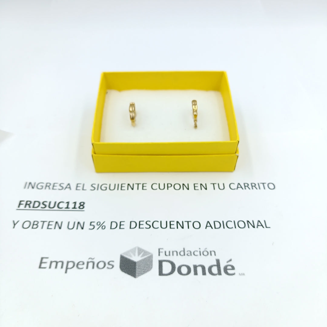 ARRACADAS PAR ORO 10 K 1.1 GRMS (SEMINUEVO)