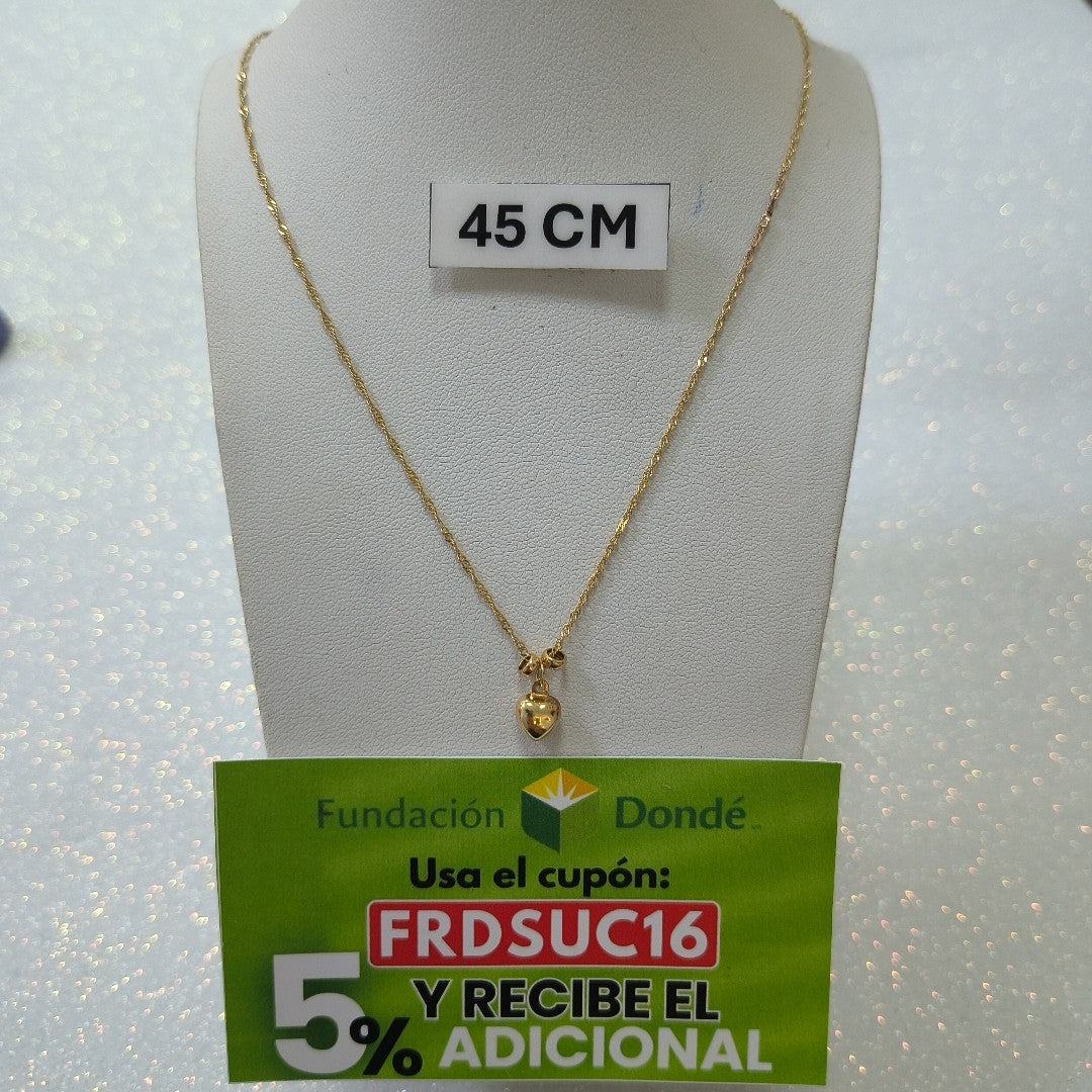 CADENA,DIJE ORO 10 K 1,30 GRMS (SEMINUEVO)