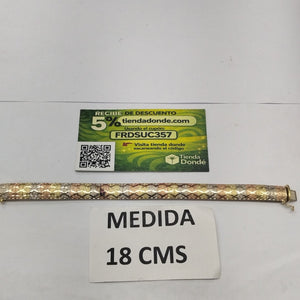 PULSERA ORO,ORO COMBINADO 14 K 19,70 GRMS (SEMINUEVO)