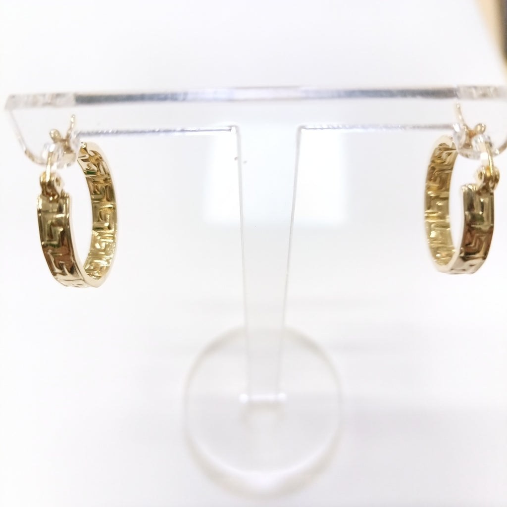 ARETES ARRACADAS FIG GRECAS 14K 1.8 GR (NUEVO)