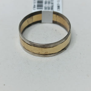 ARGOLLA ORO, PLATA 18 K 3.7 GRMS (SEMINUEVO)