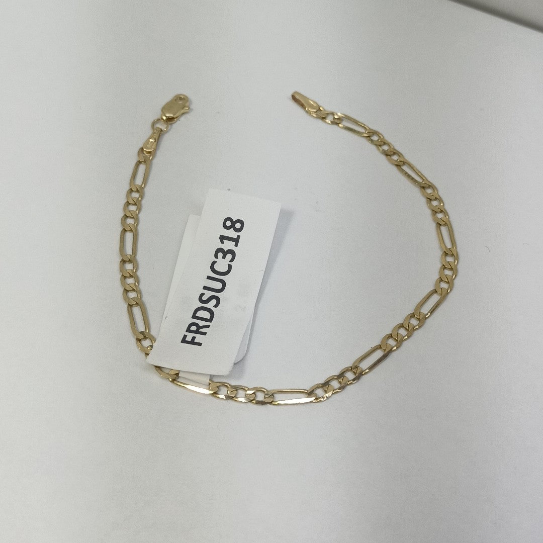PULSERA TEJIDO 3X1 14K 18 CM 2.6 GR (NUEVO)