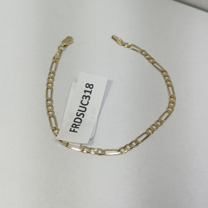 PULSERA TEJIDO 3X1 14K 18 CM 2.6 GR (NUEVO)