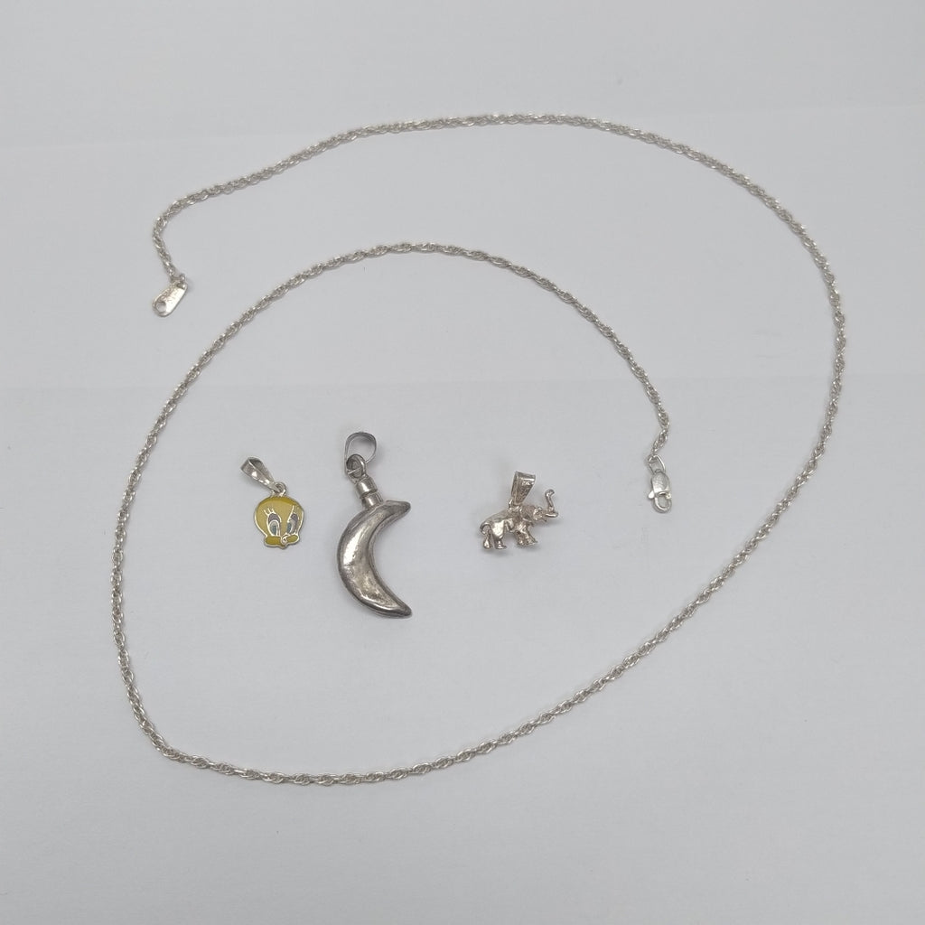 CADENA, DIJE PLATA 9.5 GRMS (SEMINUEVO)