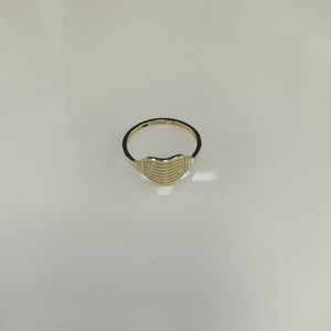 ANILLOS CORAZON 14K TALLA 7 1.7 GR (NUEVO)