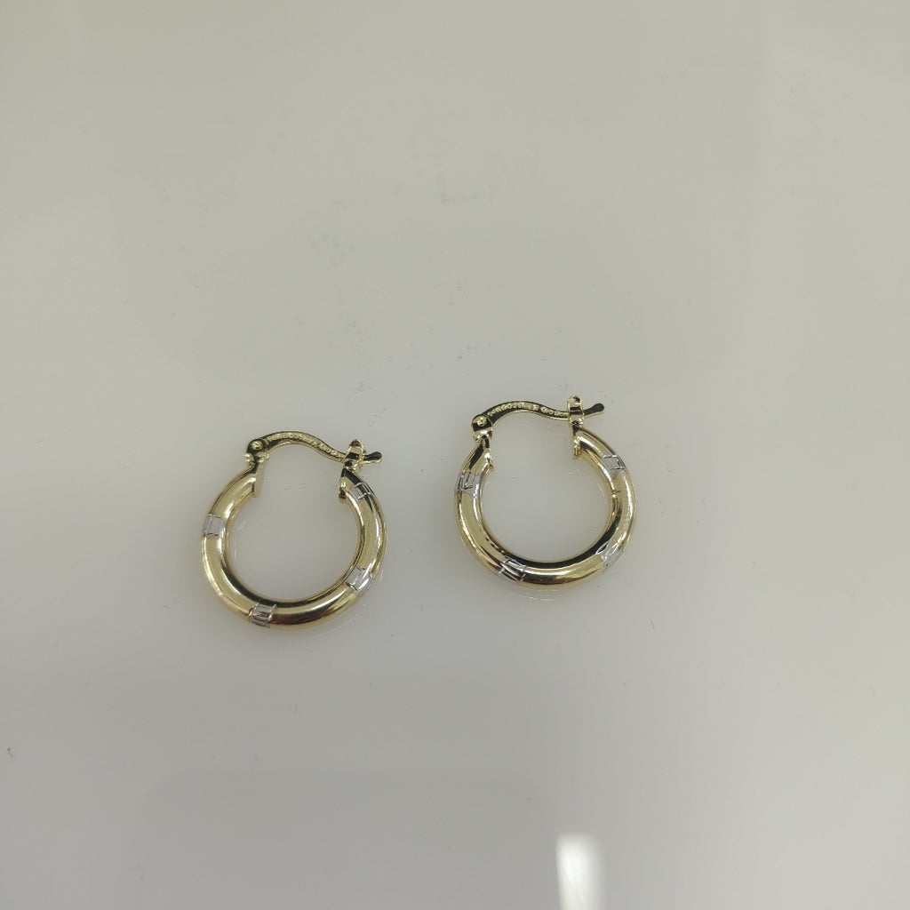 ARETES ARRACADAS COMBINADAS 14K 1.6 GR (NUEVO)