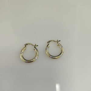 ARETES ARRACADAS COMBINADAS 14K 1.6 GR (NUEVO)