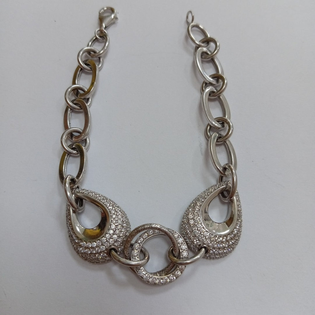 PULSERA ORO BLANCO 14 K 11,30 GRMS (SEMINUEVO)