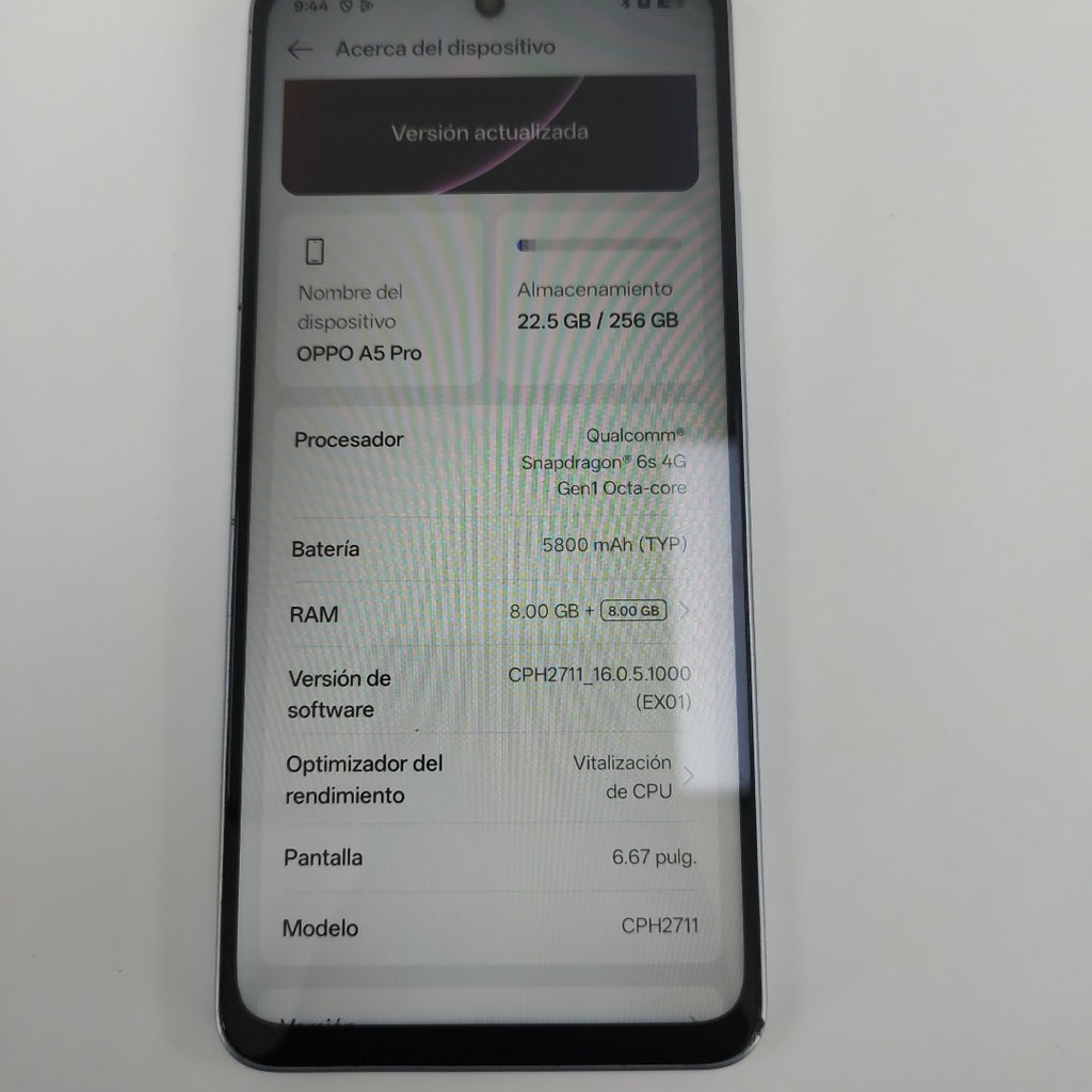 CELULAR OPPO A5 PRO CPH2711 (2025) 256 GB 8 GB RAM (SEMINUEVO)