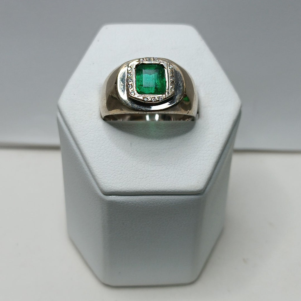 ANILLO ORO BLANCO 14 K 13.2 GRMS (SEMINUEVO)