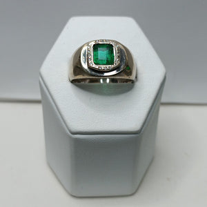 ANILLO ORO BLANCO 14 K 13.2 GRMS (SEMINUEVO)