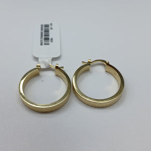 ARETES TEJIDO ARRACADAS FACETADAS 14K 2.9 GR (NUEVO)