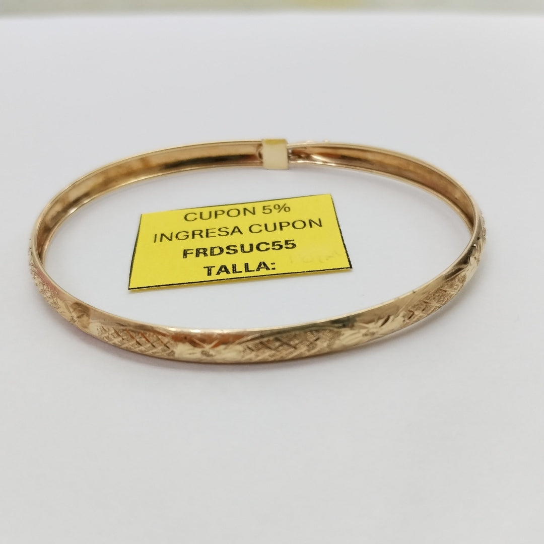 PULSERA RIGIDA ORO 14 K 4,80 GRMS (SEMINUEVO)
