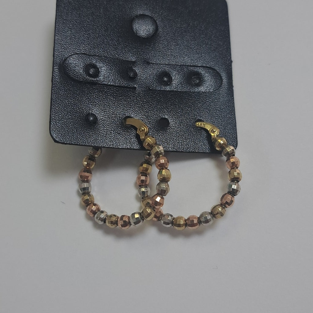 ARRACADAS PAR ORO,ORO COMBINADO 10 K 2,70 GRMS (SEMINUEVO)