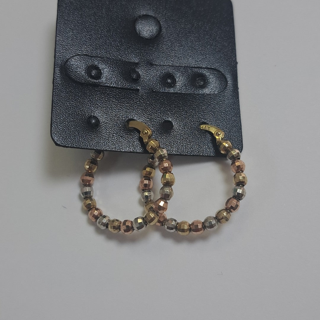 ARRACADAS PAR ORO,ORO COMBINADO 10 K 2,70 GRMS (SEMINUEVO)