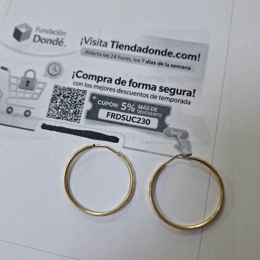 ARRACADAS PAR ORO 10 K 1.9 GRMS (SEMINUEVO)