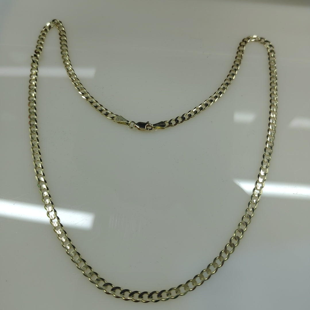 CADENA BARBADA 14K 55 CM 12.6 GR (NUEVO)
