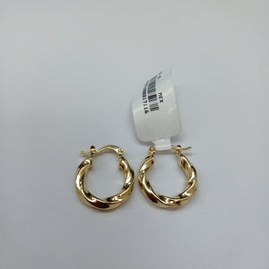 ARETES ARRACADA TORZAL 14K 1.8 GR (NUEVO)