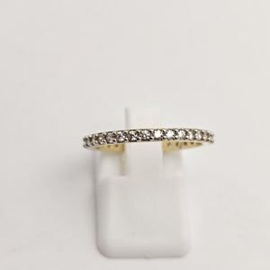 ANILLO ANILLITO CHURUMBELA C CIRCONIAS 14K 7.5 TALLA 2 GR (NUEVO)