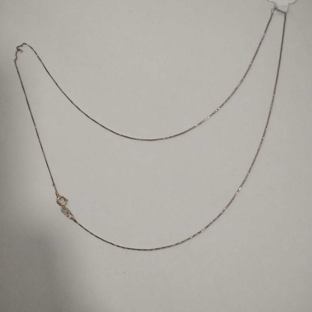 CADENA ORO BLANCO 10 K 0.8 GRMS (SEMINUEVO)