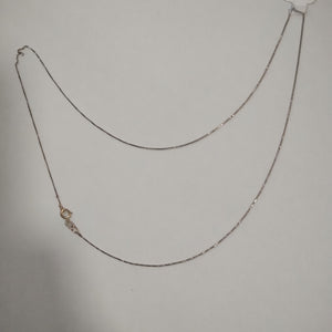 CADENA ORO BLANCO 10 K 0.8 GRMS (SEMINUEVO)