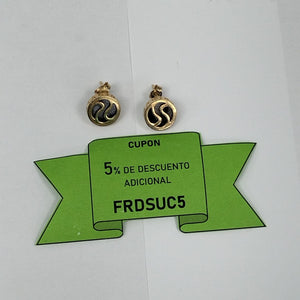 ARETES PAR ORO 14 K 4,90 GRMS (SEMINUEVO)