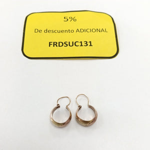 ARETES PAR ORO 10 K 1 GRMS (SEMINUEVO)