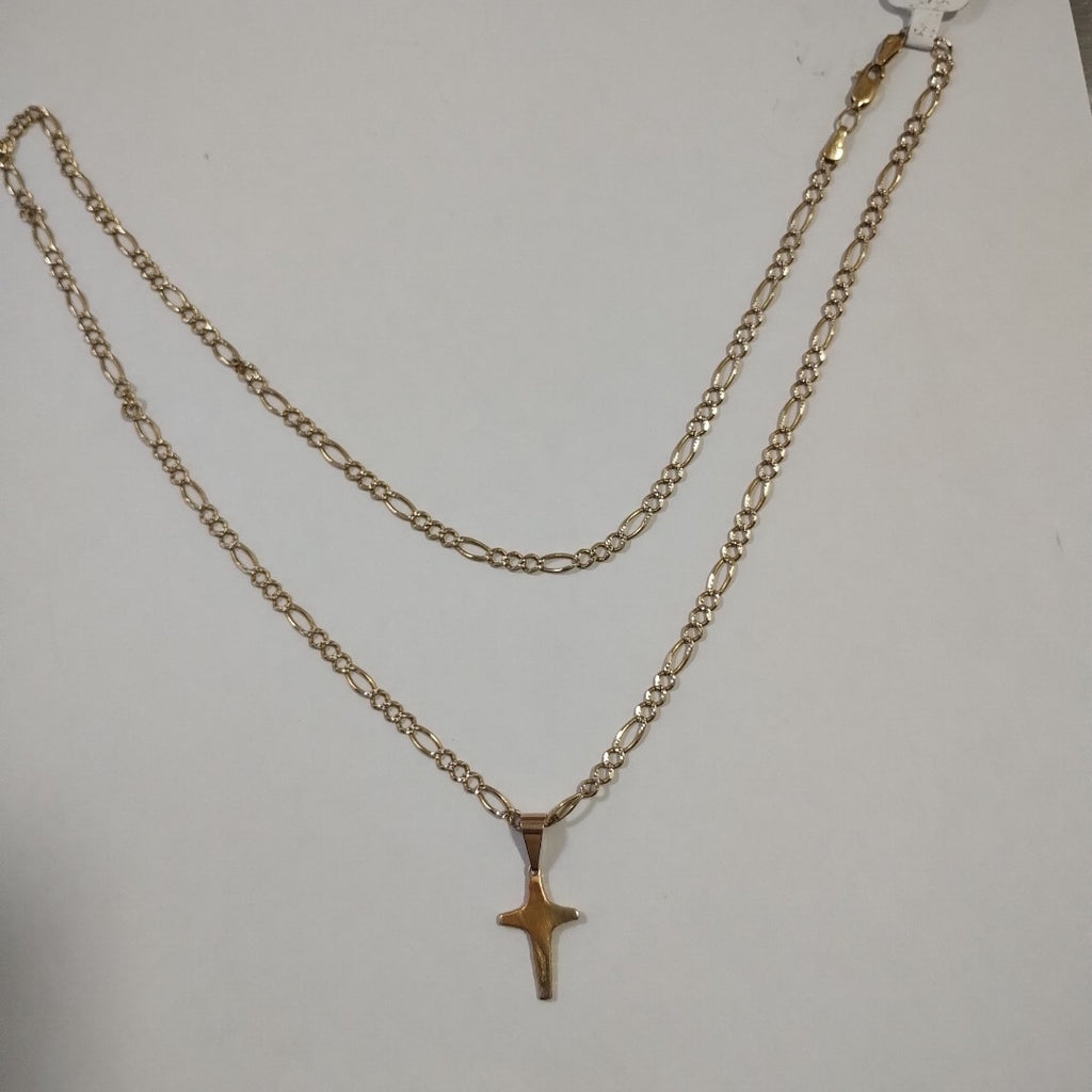 CADENA, CRUZ ORO 14 K 10.3 GRMS (SEMINUEVO)