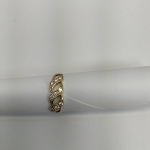 ANILLOS C CIRCONIAS 14K TALLA 7 1.3 GR (NUEVO)