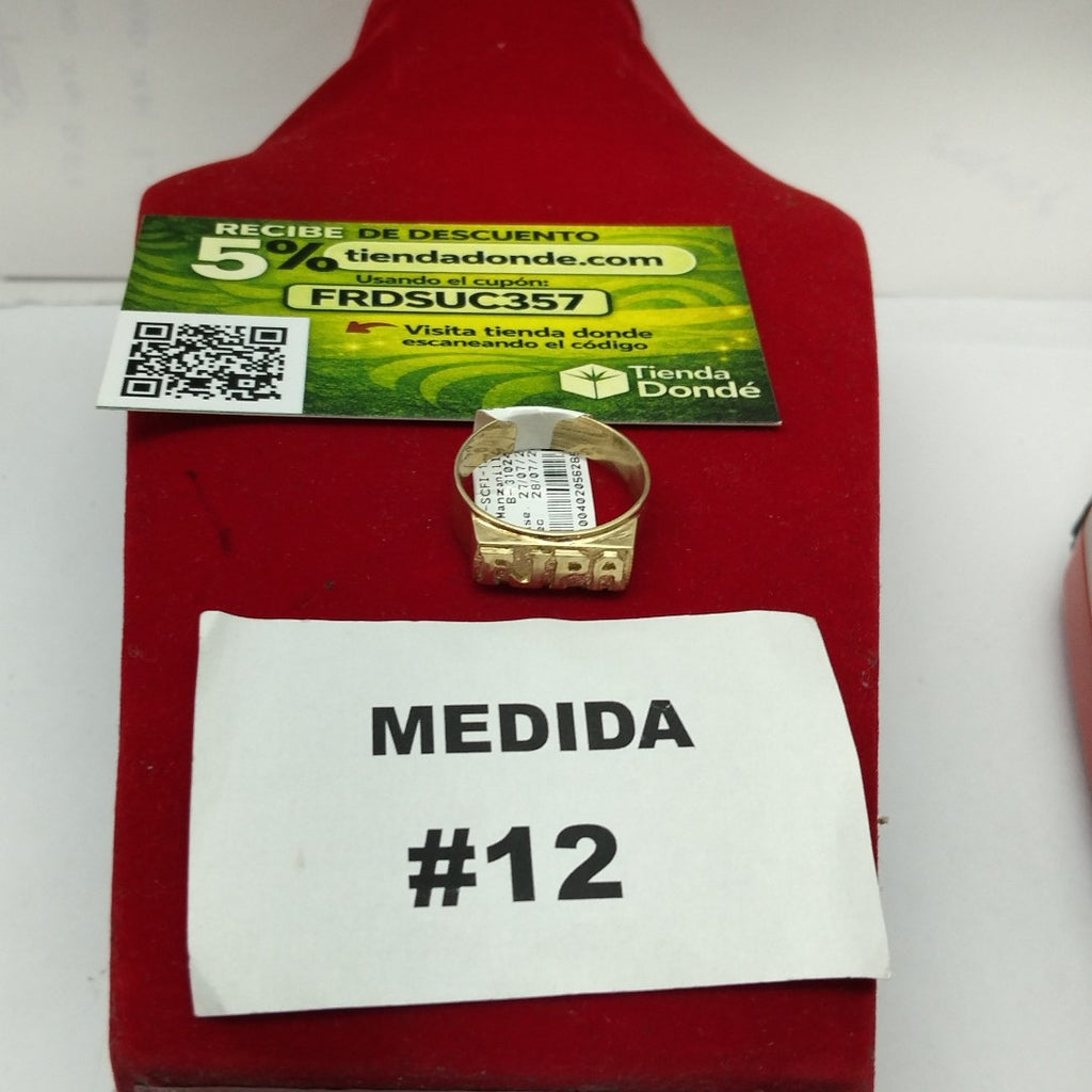ANILLO ORO 14 K 6.4 GRMS (SEMINUEVO)