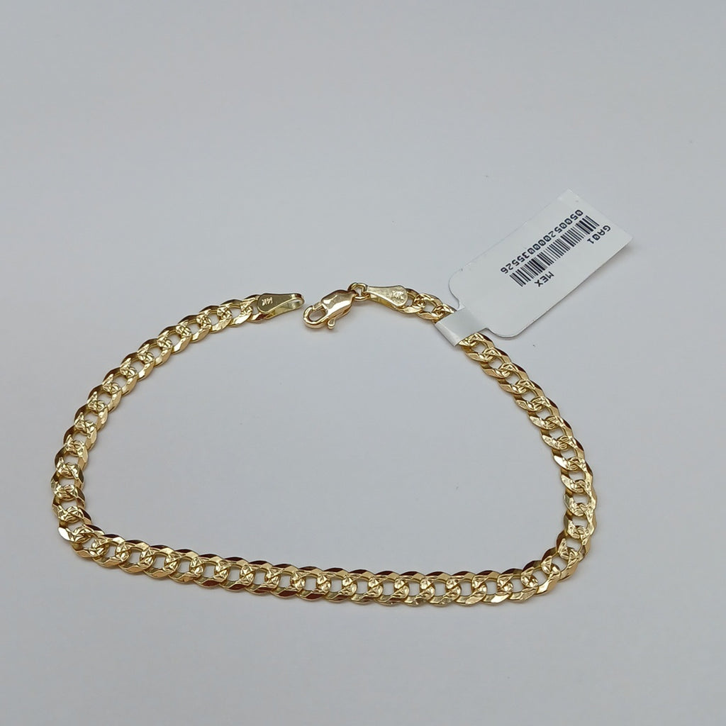 PULSERA BARBADA 14K 21 CM 7.5 GR (NUEVO)