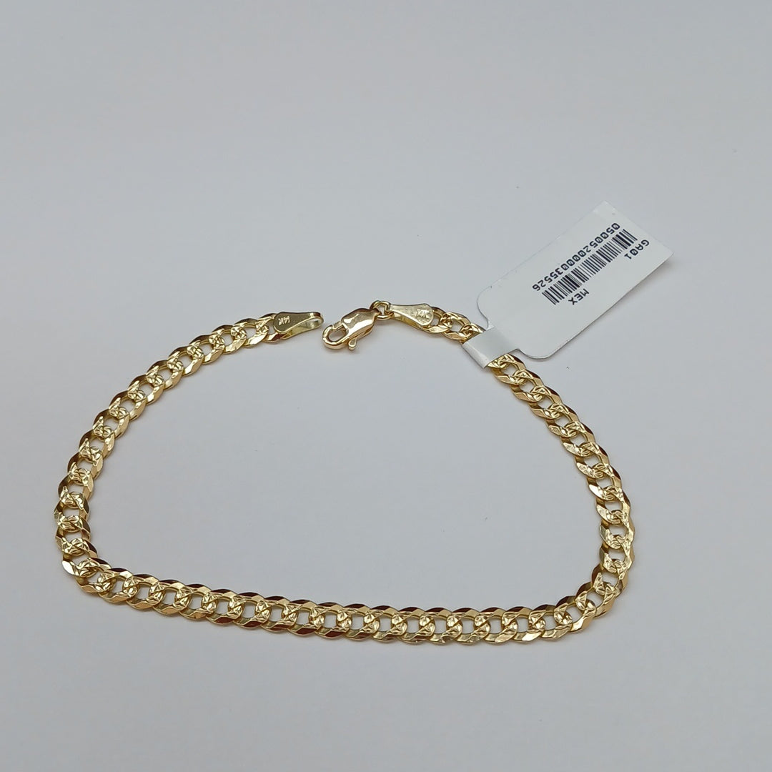 PULSERA BARBADA 14K 21 CM 7.5 GR (NUEVO)