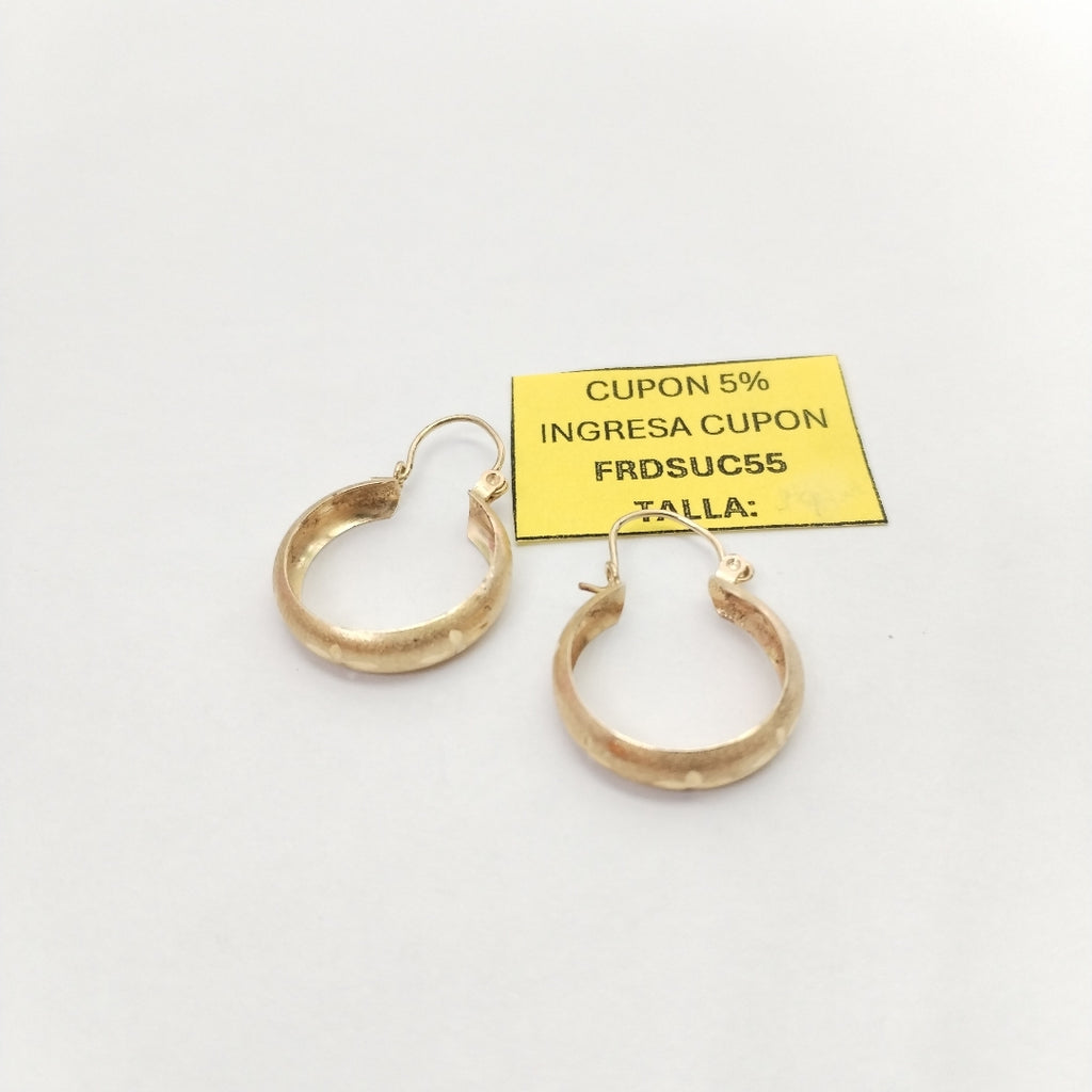 ARRACADAS PAR ORO 14 K 2,00 GRMS (SEMINUEVO)