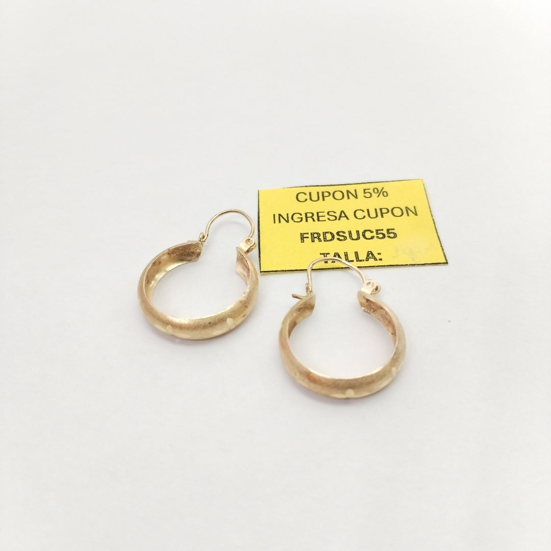 ARRACADAS PAR ORO 14 K 2,00 GRMS (SEMINUEVO)