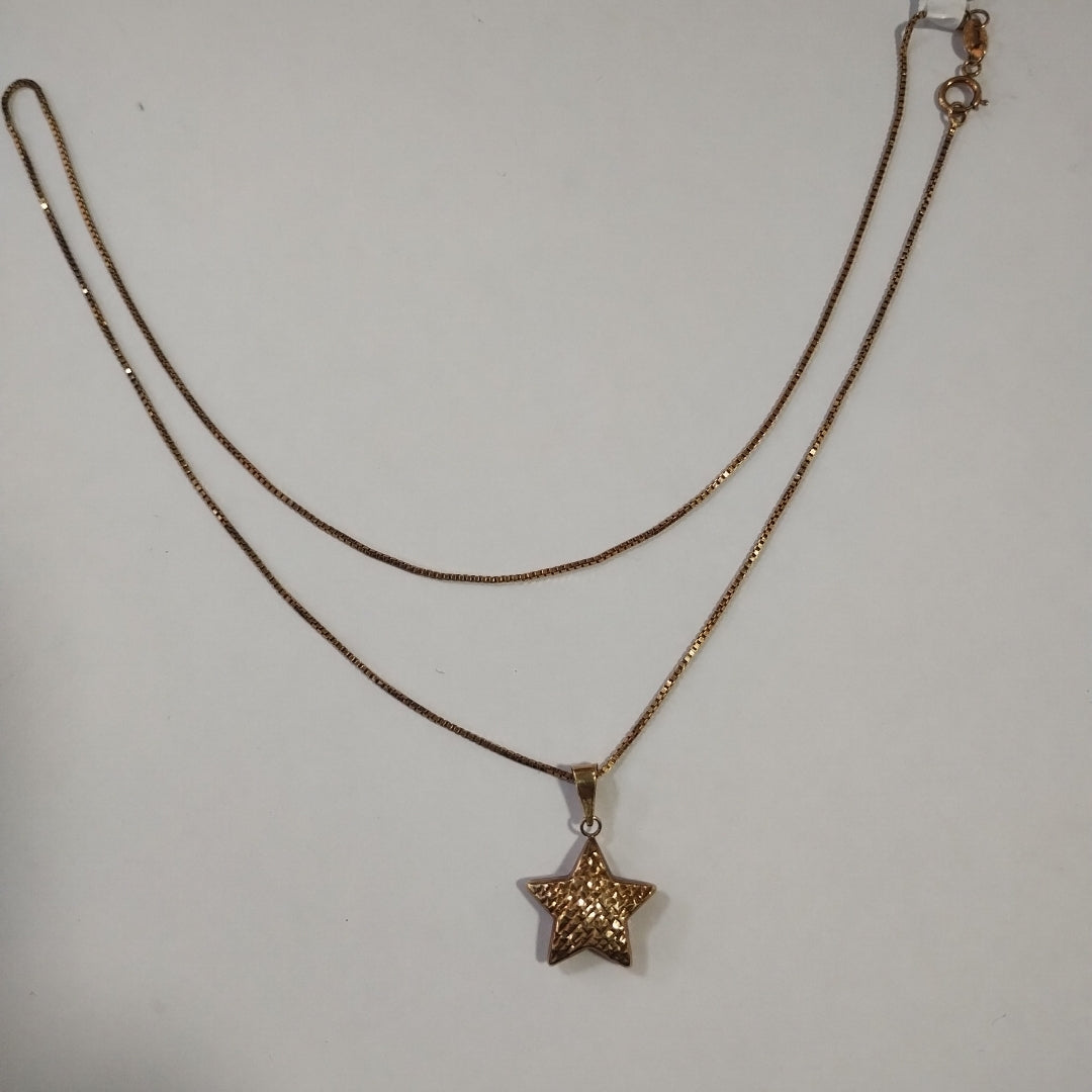 CADENA, DIJE ORO 10 K 2.6 GRMS (SEMINUEVO)