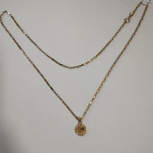 CADENA, MEDALLA RELIGIOSA ORO 10 K 3.9 GRMS (SEMINUEVO)