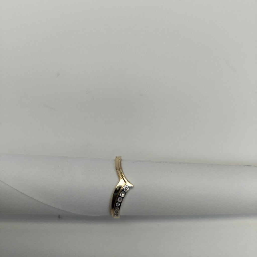 ANILLOS CON CIRCONIAS 14K TALLA 7 1 GR (NUEVO)